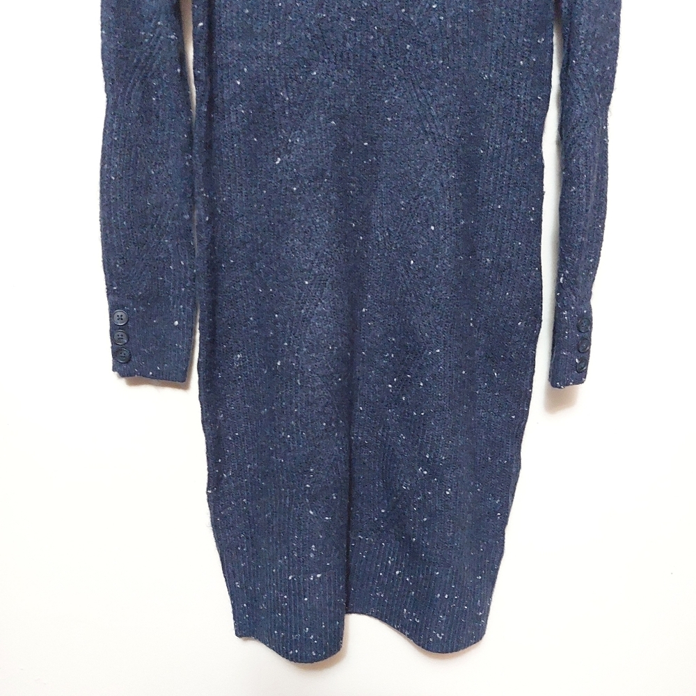 RW&CO Navy Blue Knit Turtleneck Dress - Picture 5 of 12